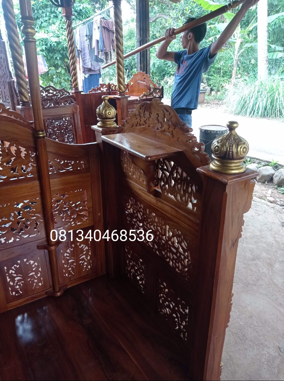 mimbar masjid kubah pintu samping mewah (1)